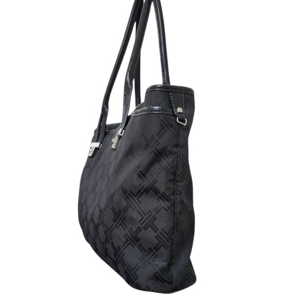 Tumi Signature Collection Handbag Tote Nylon w/Leather Trim Black - Picture 7 of 16